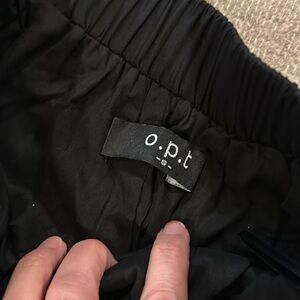 OPT Size S Black crop top and black midi skirt - like new